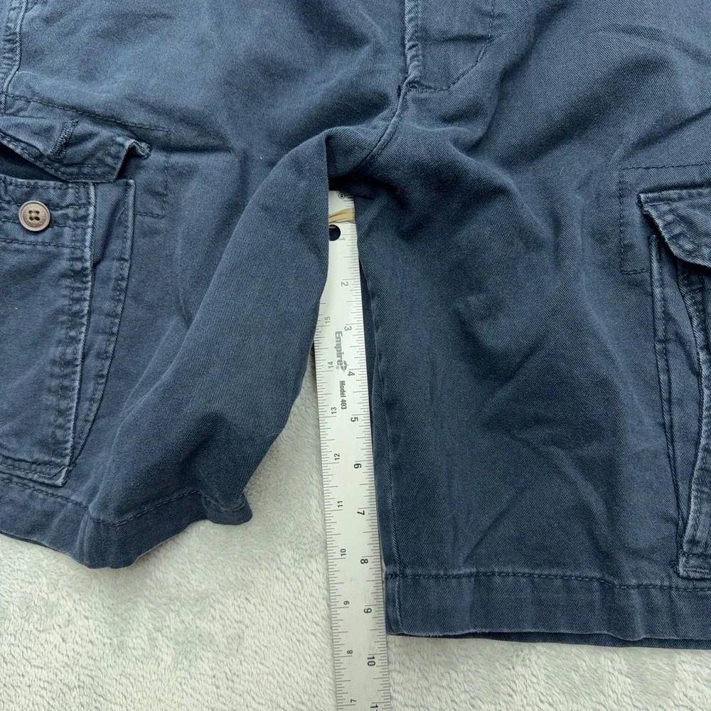 Abercrombie & Fitch Y2k Cargo Shorts Mens 34 Navy Blue Classic Utility Rugged